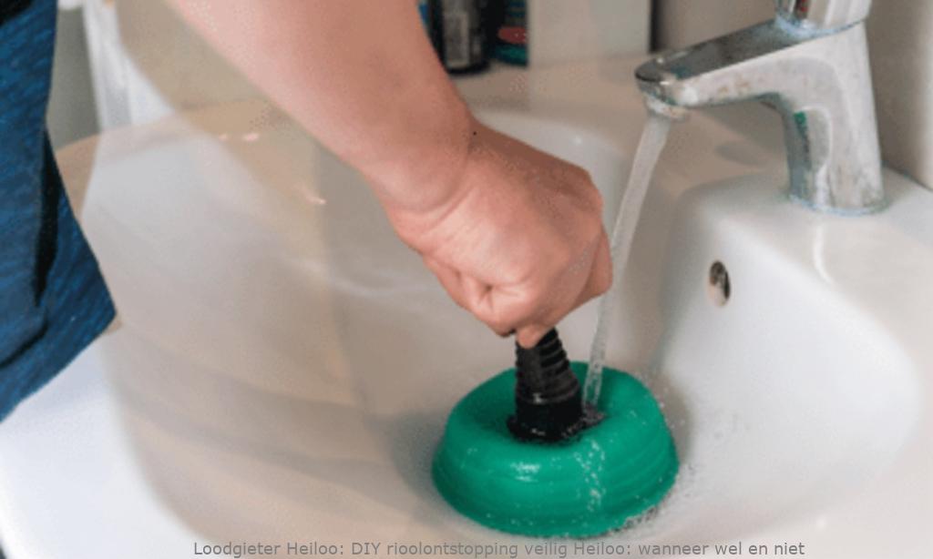 DIY rioolontstopping veilig Heiloo: wanneer wel en niet