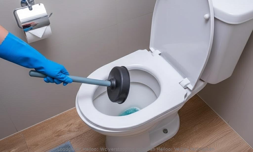 Wc verstopping oplossen Heiloo: Veilige technieken